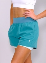 Женские шорты Performance Court Shorts - 2 in 1 with Ball Pockets REC (Striking Teal) AW-270-005