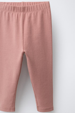 ZARA КОМПЛЕКТ ИЗ ТОЛСТОВКИ И ОДНОТОННЫХ ЛЕГИНСОВ, ЦВЕТ РОЗОВОГО МЕЛ