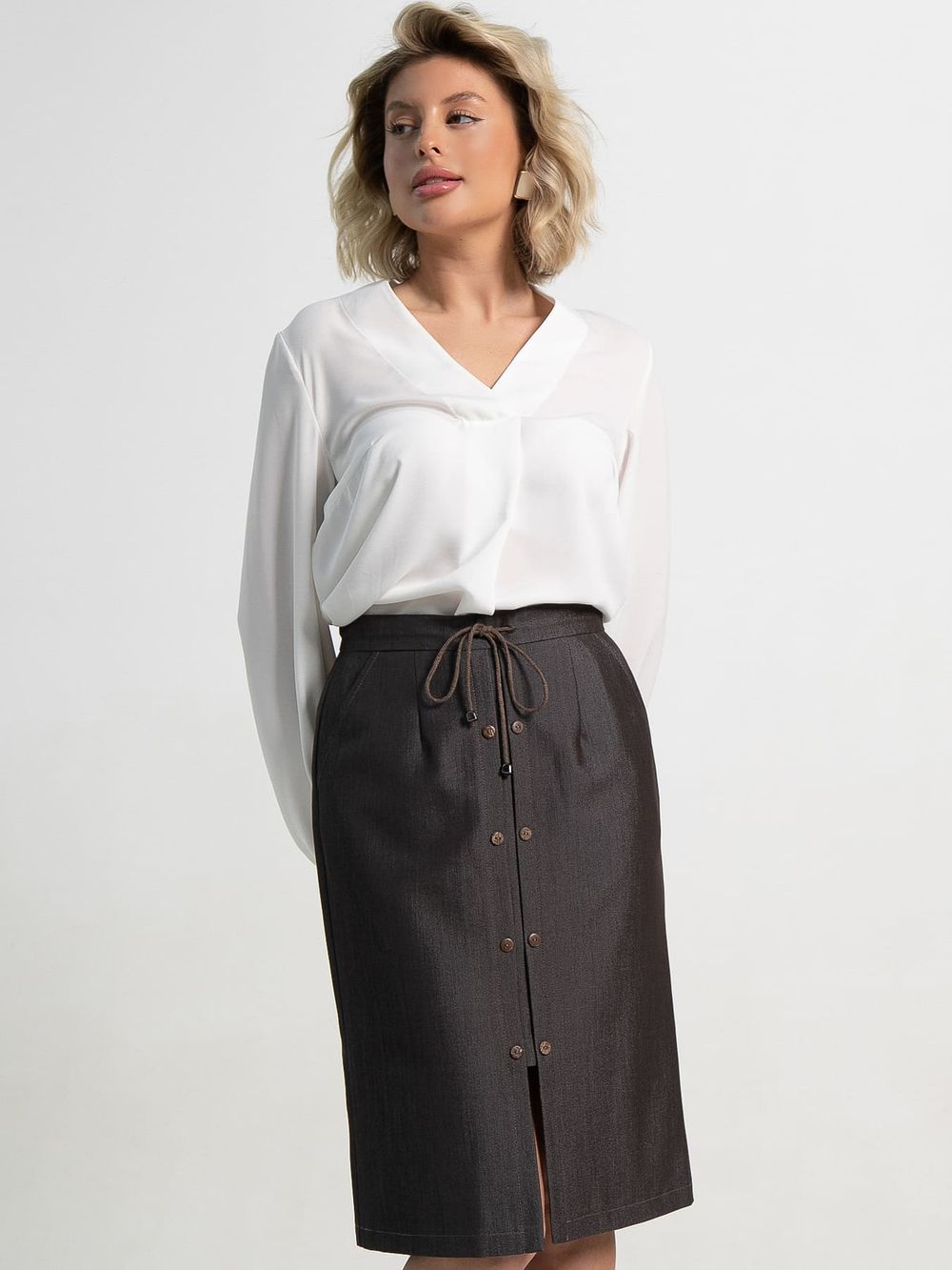 Юбка Этна (коричневая) Ю15109-3М LT Collection