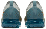Кроссовки Nike Vapormax Moc 2 Light Silver Campfire Orange Celestial Teal (Женская размерная сетка)