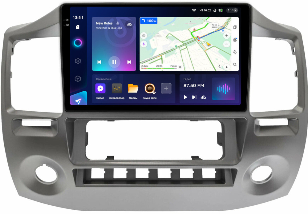 Магнитола для ГАЗ Соболь Бизнес, Газель Бизнес 2010-2017 - Teyes CC3-2K монитор 9.5" 2K QLED на Android 10, ТОП процессор, CarPlay, 4G SIM-слот