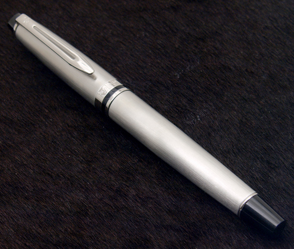 Ручка-роллер Waterman Expert 3, цвет: Stainless Steel CT, стержень: Fblk