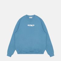  Толстовка мужская Carhartt WIP Ink Bleed Sweatshirt  артикул:I032866_vancouver_blue_white - купить в магазине Дайс