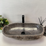 Раковина из речного камня RS63544 (70*38*16) 0124