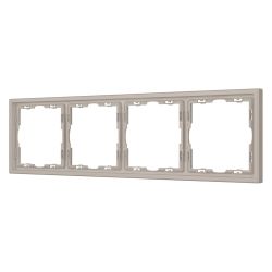 Рамка пластиковая FRM-NOBE-SFPL-4-CA (Arlight, Кашемир) 059460