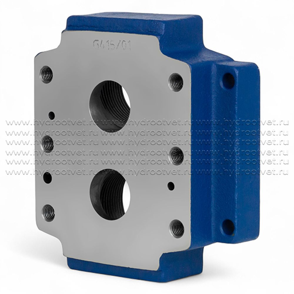 G415/01 - Стальная плита для монтажа клапанов типоразмера Ду32, стандарт ISO 5781 (DR30)