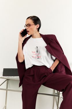 футболка белая оверсайз