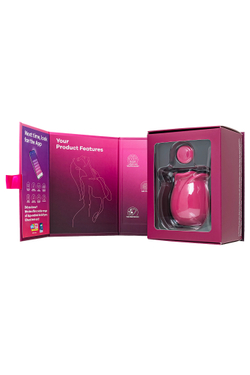 Вакуум-волновой стимулятор клитора Satisfyer Pro 2 Classic Blossom, силикон, бордовый, 6,6 см
