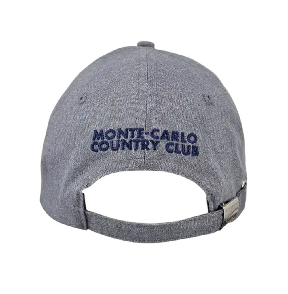Кепка теннисная Monte-Carlo Country Club MCCC Washed Cotton - dark grey