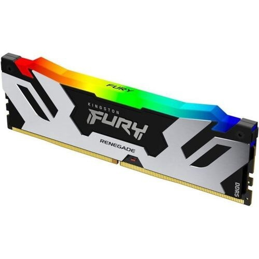 Модуль памяти DIMM DDR5 16Gb, 6400Mhz, Kingston FURY Renegade Silver RGB (KF564C32RSA-16)