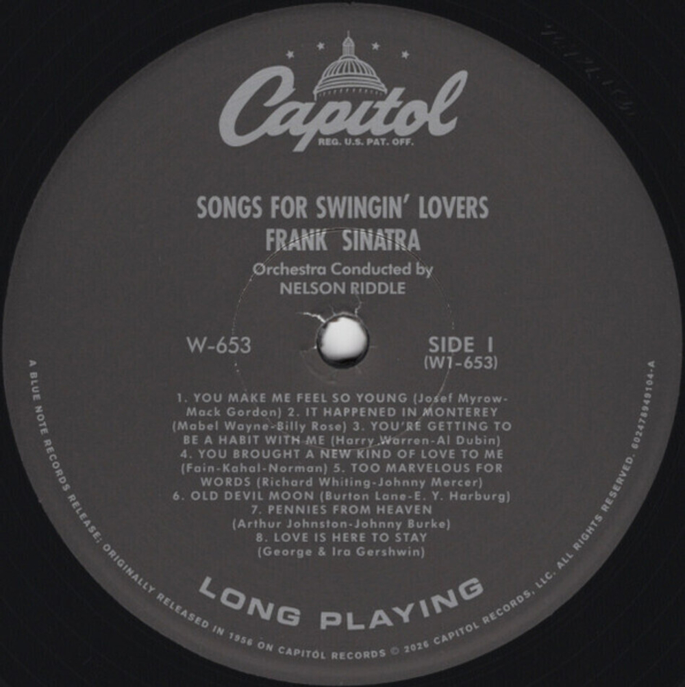 Frank Sinatra / Songs For Swingin' Lovers (LP)