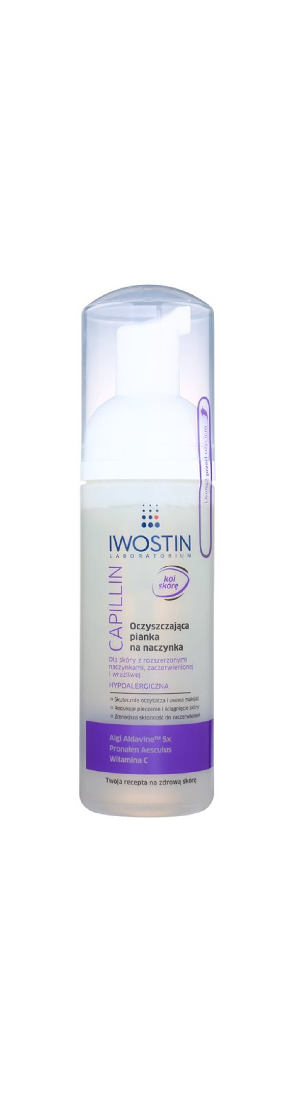 Iwostin Capillin - очищающая пенка для чувствительной и куперозной кожи /   165  ml  / GTIN 5902502943418