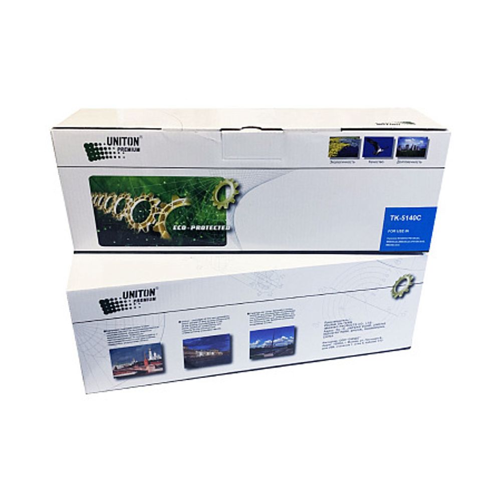 Тонер-картридж TK-5140C для KYOCERA ECOSYS P6130/M6030/M6530 (5K) голубой UNITON Premium GREEN LINE