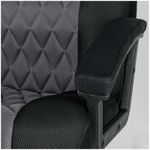 Кресло руководителя Helmi HL-E85 "Graphite", ткань TW черная/серая, мягкий подлокотник