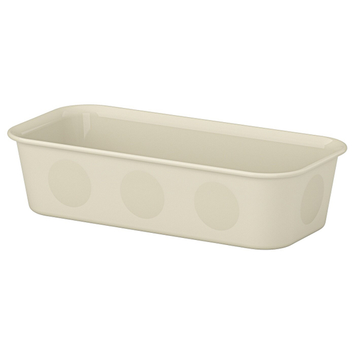 Органайзер IKEA NOJIG (НОЙИГ), Пластик, Бежевый, 10x20x5 см