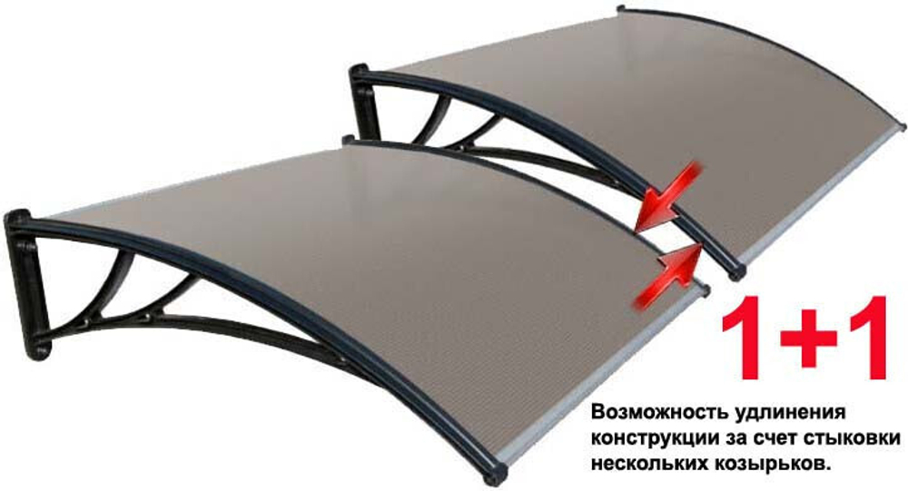 Козырек защитный Fakro Stoprain прозрачный 1500х930х280 мм