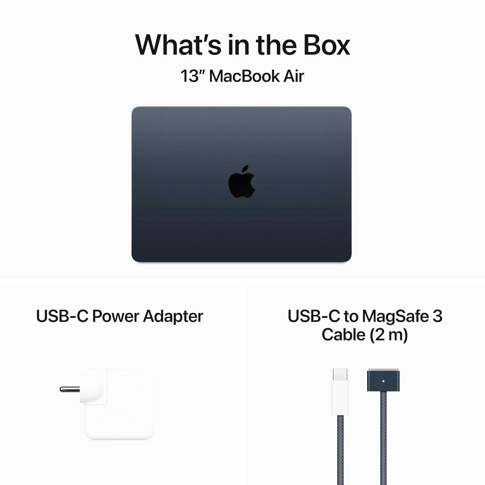 Ноутбук Apple MacBook Air 13.6 A3240 M4 (MW123HN/A), midnight в регионах России