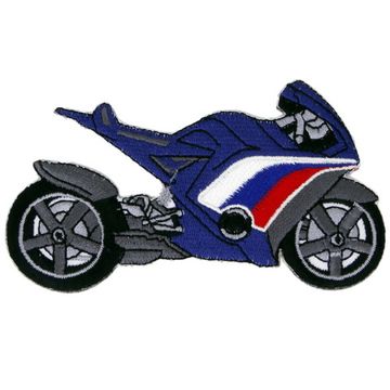 Нашивка Мотобайк 110Х60 (синий)