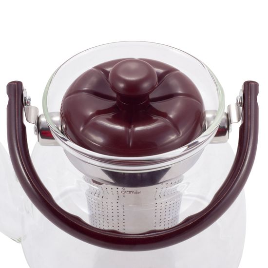 Заварочный чайник 1000 мл. Kamille KM-1609 (стекло, нержавеющая сталь, пластик)