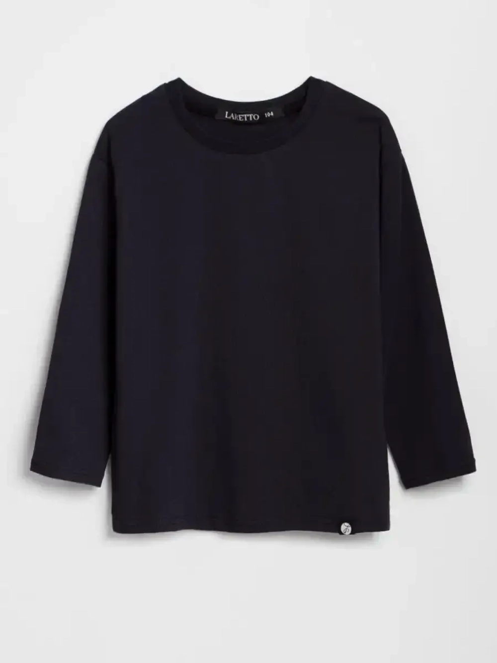 Черный лонгслив оверсайз для мальчика