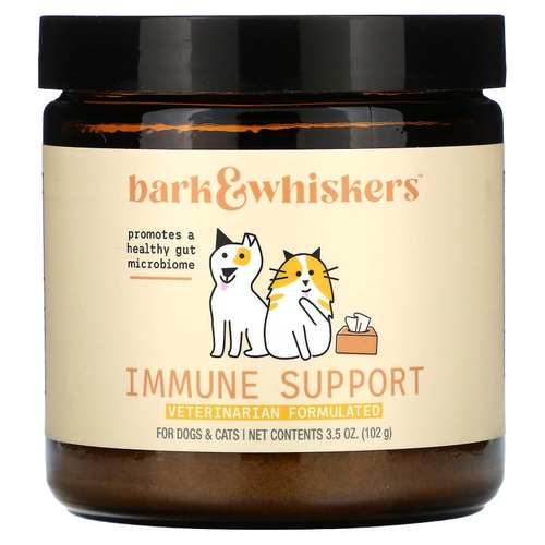 Dr. Mercola, Bark & Whiskers™, поддержка иммунитета, для собак и кошек, 102 г (3,5 унции)