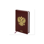 Ежедневник датированный 2026 А5 138х213 мм, BRAUBERG "State", под кожу, коричневый, 117417