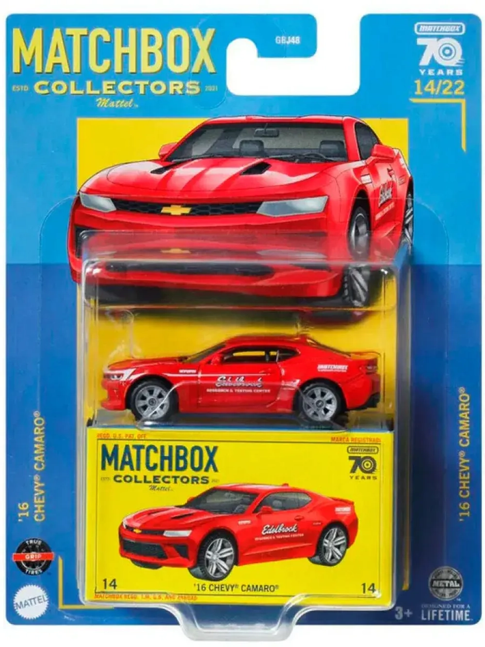 Машинка Хот Вилс Matchbox 1916 Chevy Camaro GBJ48 HLJ61