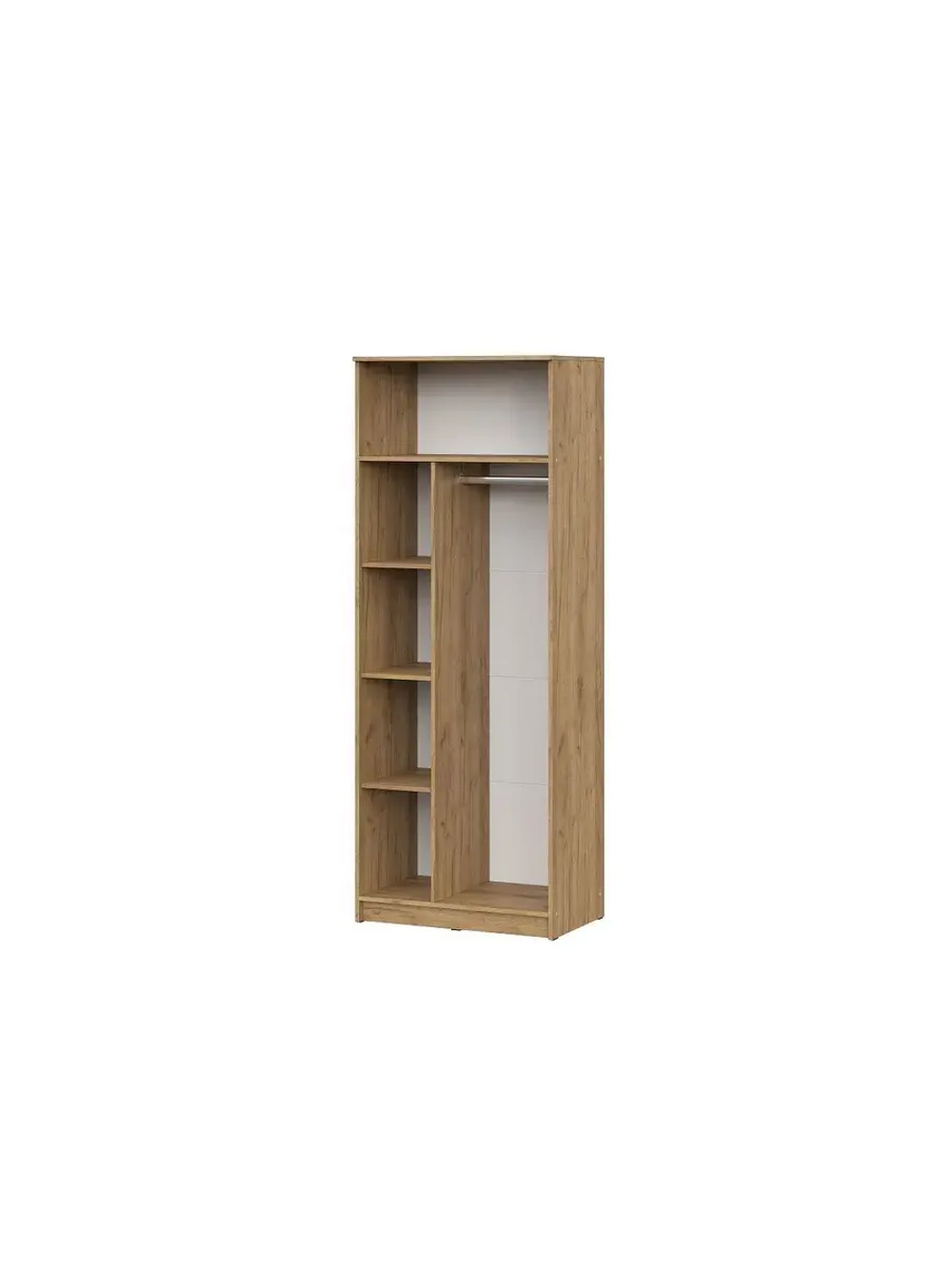 Шкаф для одежды распашной с полками 80х51х210 см Лофт