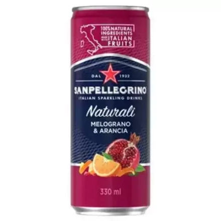 Газированный напиток SanPellegrino Melograno & Arancia, 330мл