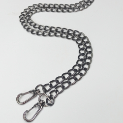 Ручка цепь с карабинами Черный никель 13*9