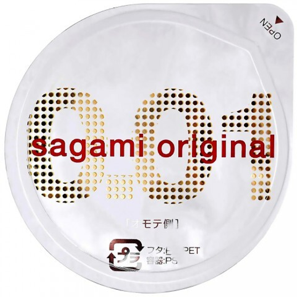Презервативы полиуретановые Sagami Original 001 (0.01 мм) 1шт.