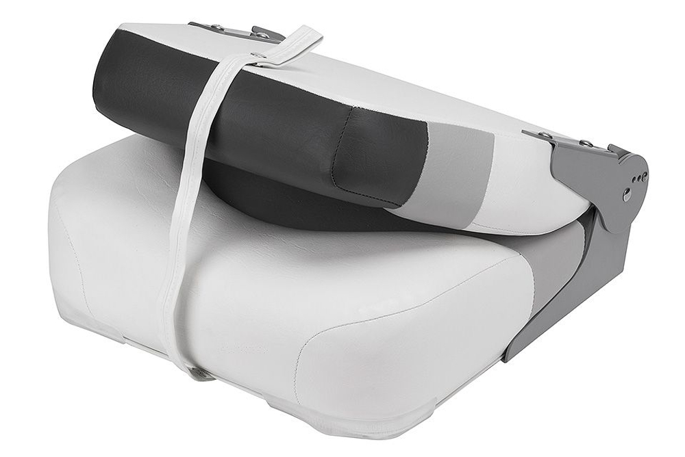 Сиденье "Premium", белое с серым (10251891)