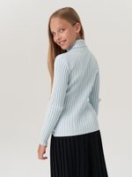 Джемпер водолазка для девочки AT274 голубой