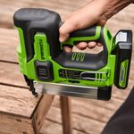 Нейлер акк. Greenworks GD24BN, 24V, б/щет,100 уд/мин, гвозди 18GA, LED,1х2Ач,ЗУ,кор (3400707CUA)