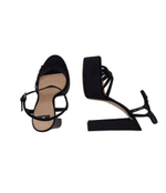 Кожаные босоножки на каблуке Elisabetta Franchi - черный(SA17L37E2)