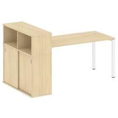 Метал Систем Стол письменный с шкафом-купе на П-образном м/к БП.РС-СШК-3.4 Т