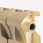 Радиатор биметаллический Rifar Monolit 500 RM50012K боковое подключение Капучино 12 секций