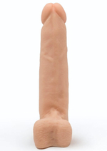 Фаллоимитатор телесного цвета на трусиках с плугом - 16,5 см. (Цвет: телесный)