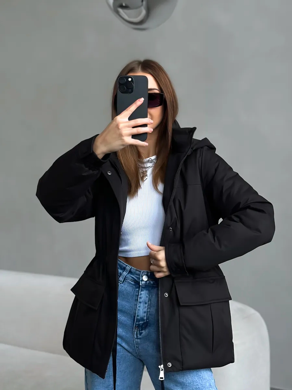 Куртка демисезонная с капюшоном