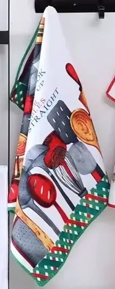 Полотенце кухонное «Kitchen - Посуда» 40*57 см, микрофибра 200 гр/м2