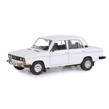 Модель машины  ТМ АВТОПАНОРАМА 1/22 ВАЗ 2106, белый (свет, звук) JB1200163