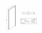 Душевой уголок Vincea Slim-N VSR-5SN9010CL 100x90 стекло прозрачное/профиль хром