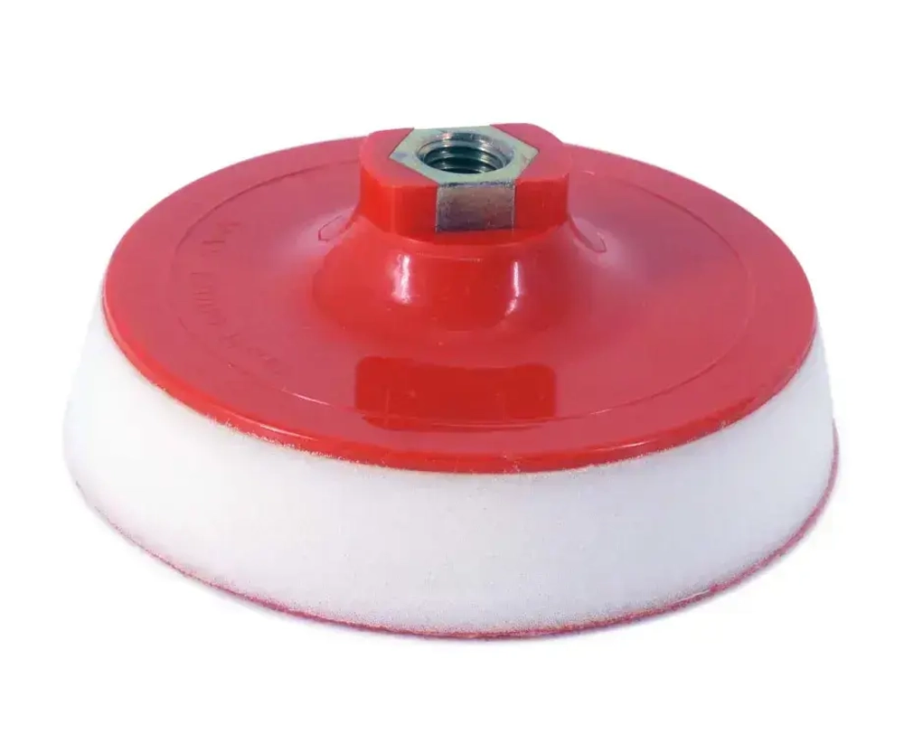 Насадка Zolder с липучкой для УШМ и Дрели 125 мм с толстой неопреновой прокладкой 25мм, гайка М14