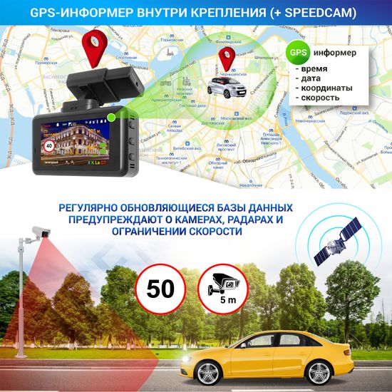 Радар-детектор с видеорегистратором TrendVision DriveCam Real 4K Signature