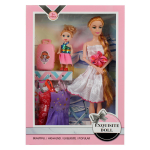 Кукла тип Модель на шарнирах с ребенком и аксессуарами, коробка 712A3