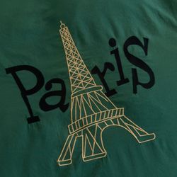 Комплект постельного белья «Зелёная Эйфелева башня»