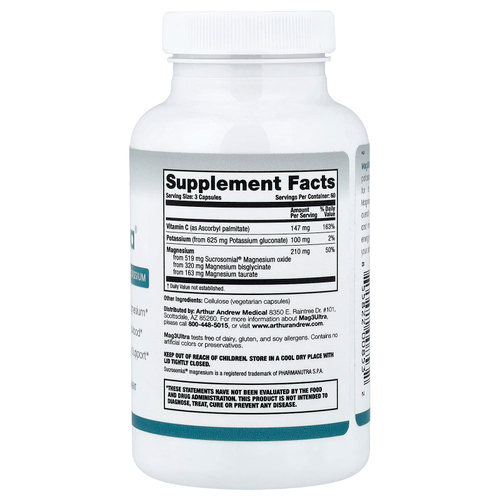 Arthur Andrew Medical, Mag3Ultra®, 180 капсул