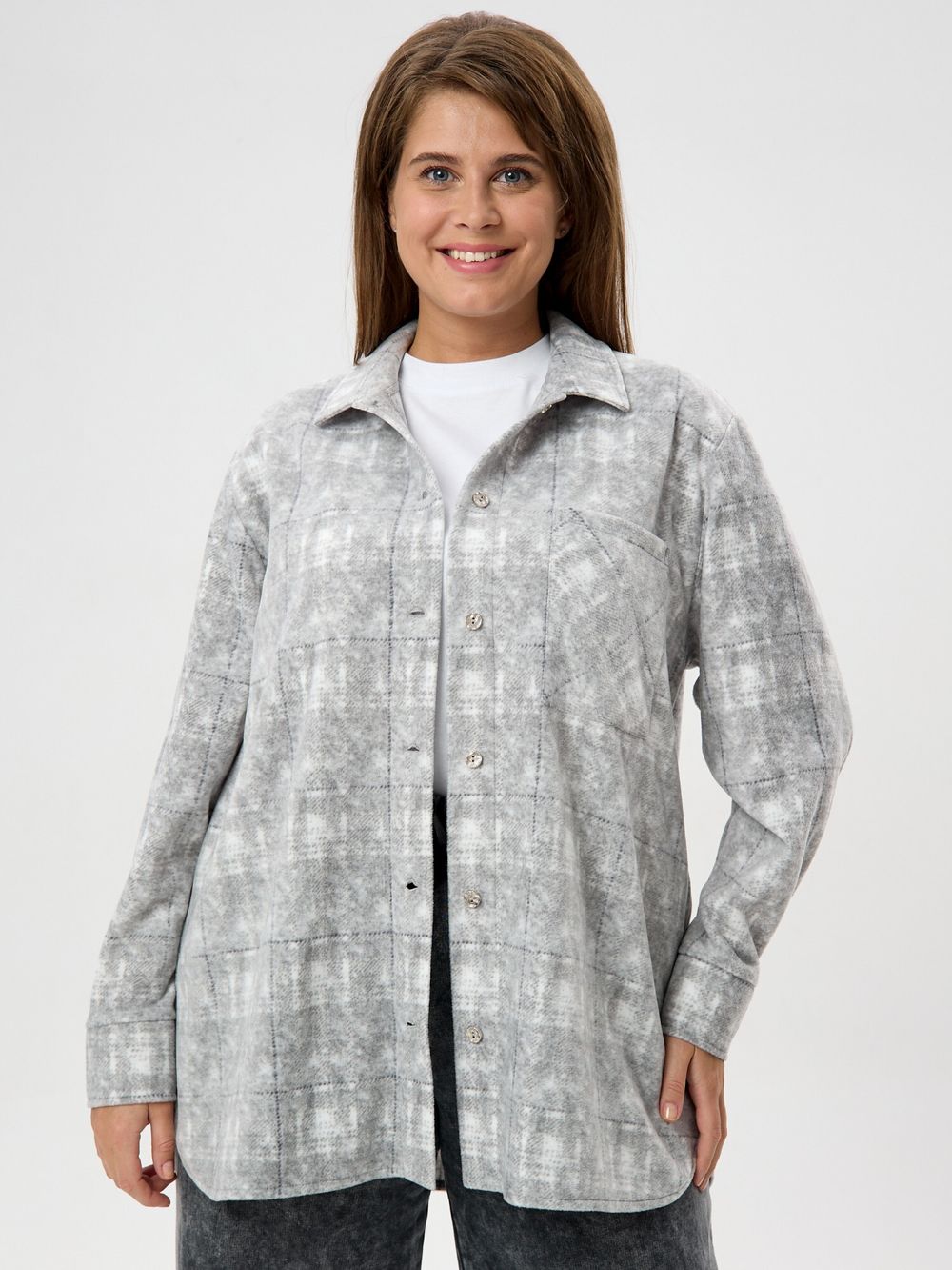 Рубашка Вселенная Виотекс СЕРЫЙ