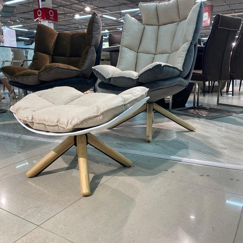 Дизайнерское кресло DC-1565С (бежевое) BEIGE