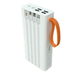 Внешний аккумулятор More choice PB22-30 30000mAh 2USB 2.1A с кабелем (White)